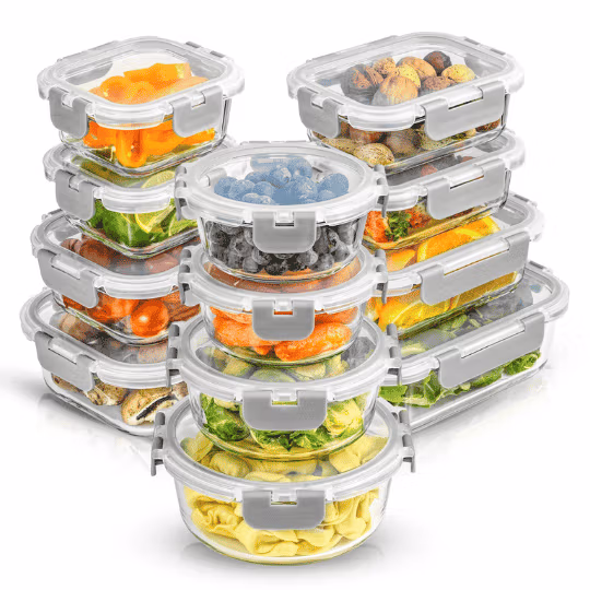 24-piece Superior Glass Food Storage Set